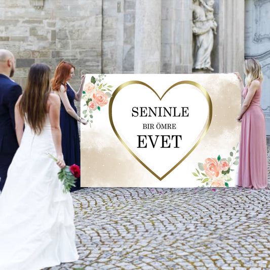 NIKAH KALBI PANOSU " SENINLE BIR ÖMÜRE EVET"